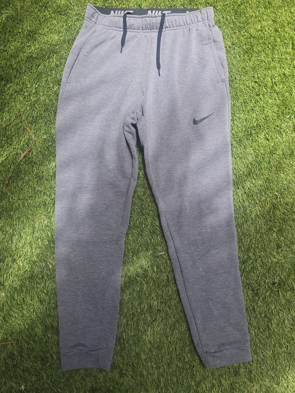 Nike Gray Youth Jogger Sweatpants with Swoosh